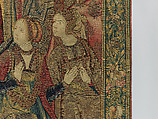Emperor Vespasian Cured by Veronica's Veil, Wool, silk, and gilt-metal-strip-wrapped silk in slit, dovetailed, and double interlocking tapestry weave., Flemish, Brussels