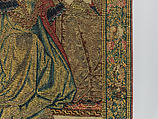 Emperor Vespasian Cured by Veronica's Veil, Wool, silk, and gilt-metal-strip-wrapped silk in slit, dovetailed, and double interlocking tapestry weave., Flemish, Brussels