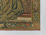 Emperor Vespasian Cured by Veronica's Veil, Wool, silk, and gilt-metal-strip-wrapped silk in slit, dovetailed, and double interlocking tapestry weave., Flemish, Brussels