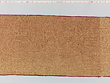 Hanging, silk; metal; linen, Italian, possibly Florence
