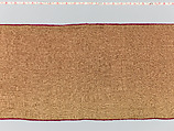 Hanging, silk; metal; linen, Italian, possibly Florence