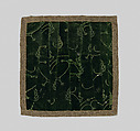 Cover, silk; metal;satin; cotton, Italian