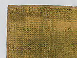 Cover, Silk; metal; cotton, Italian or Spanish