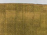 Cover, Silk; metal; cotton, Italian or Spanish