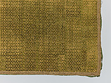 Cover, Silk; metal; cotton, Italian or Spanish