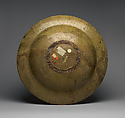 Dish (piatto); The story of Hercules: the gods called upon Hercules to help them defend Olympus against the attack of the Giants, sons of Uranus and Gaea (Heaven and Earth), Maiolica (tin-glazed earthenware), Italian, Deruta