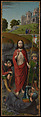 Christ Carrying the Cross, with the Crucifixion; The Resurrection, with the Pilgrims of Emmaus, Gerard David (Netherlandish, Oudewater ca. 1455–1523 Bruges), Oil on oak panel