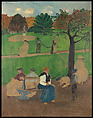 At the Market (Au marché), Félix Vallotton (Swiss, Lausanne 1865–1925 Paris), Oil on cardboard