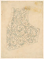 Design for the Breastplate of a Suit of Armor, Copy after Etienne Delaune (Augsburg, 16th century), Pen and brown ink with light blue wash
