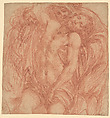 Study for a Pietà, Fabrizio Boschi (Italian, Florence 1572–1642 Florence), Red chalk, traces of black chalk