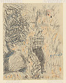 The Goatherd (recto), Pierre Bonnard (French, Fontenay-aux-Roses 1867–1947 Le Cannet), Pencil and colored chalk on cream wove paper (from sketchbook)