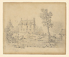 Country Farmhouse, Jean-Baptiste Oudry (French, Paris 1686–1755 Beauvais), Pencil