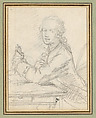 Portraits of a Young Man, Augustin de Saint-Aubin (French, Paris 1736–1807 Paris), Black chalk