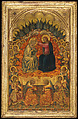 The Coronation of the Virgin, Niccolò di Buonaccorso (Italian, active Siena by 1372–died 1388 Siena), Tempera on wood, gold ground