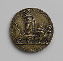 Portrait Medal of Bernardo de Rossi, Follower of Francesco Francia (Italian, Bologna ca. 1447–1517 Bologna), Bronze (Copper alloy with an olive
green to brown patina.)