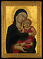 Madonna and Child, Simone Martini (Italian, Siena, active by 1315–died 1344 Avignon), Tempera on wood, gold ground