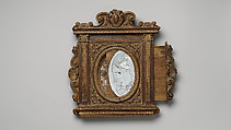 Tabernacle mirror frame, Unknown (Italian, Ferrara), Walnut, Italian, Florence(?)
