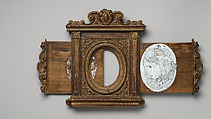 Tabernacle mirror frame, Unknown (Italian, Ferrara), Walnut, Italian, Florence(?)