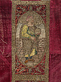 Chasuble Back with an Orphrey, Silk; metal; linen, Italian or Spanish
