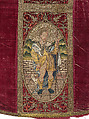 Chasuble Back with an Orphrey, Silk; metal; linen, Italian or Spanish