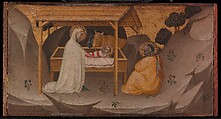 The Nativity, Puccio di Simone (Italian, Florence, active by ca. 1340–died 1362), Tempera on wood, gold ground