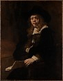Portrait of Gerard de Lairesse, Rembrandt (Rembrandt van Rijn) (Dutch, Leiden 1606–1669 Amsterdam), Oil on canvas