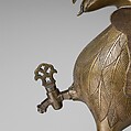 Aquamanile in the Form of a Griffin, Bronze; Ternary copper alloy with a very high content of zinc (approx. 74%
copper, approx. 22% zinc, approx. 2% lead) with natural patina, hollow cast., German, Nuremberg