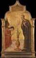 The Annunciation, Sassetta (Stefano di Giovanni) (Italian, Siena or Cortona ca. 1400–1450 Siena), Tempera on wood, gold ground