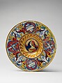 Plate (tondino), probably workshop of Maestro Giorgio Andreoli (Italian (Gubbio), active first half of 16th century), Maiolica (tin-glazed earthenware)