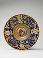 Plate (tondino), probably Maestro Giorgio Andreoli (Italian (Gubbio), active first half of 16th century), Maiolica (tin-glazed earthenware)