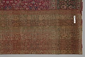 Carpet with a millefleur pattern, Wool (probably pashmina) pile on cotton and silk foundation., Indian, Kashmir