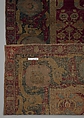 Carpet with vine scroll and palmette pattern, Wool pile on cotton foundation., Indian, probably Poona