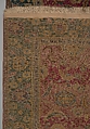 Indo-Persian carpet with vine scroll and palmette pattern, Wool pile on cotton foundation., Indo-Persian