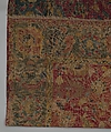 Indo-Persian carpet with vine scroll and palmette pattern, Wool pile on cotton foundation., Indo-Persian