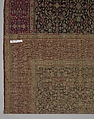 Carpet with a millefleur pattern, Wool (probably pashmina) pile on cotton foundation., Indian, Kashmir