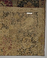 Indo-Persian carpet with vine scroll and palmette pattern, Wool pile on cotton foundation., Indo-Persian