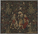 The Falcon Hunt, Wool, and silk in slit tapestry weave with some non-horizontal or eccentric wefts., Southern Netherlands