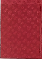 Panel (see also 1975.1.1933), Chinese  , Qing Dynasty, Red silk., Chinese