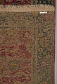 Indo-Persian carpet with vine scroll and palmette pattern, Wool pile on cotton foundation., Indo-Persian