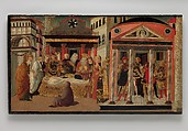 The Funeral of Lucretia, Master of Marradi (Italian, Florence, active late 15th/early 16th century), Tempera and gold on wood