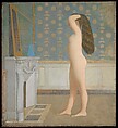 Nude in Front of a Mantel, Balthus (Balthasar Klossowski) (French, Paris 1908–2001 Rossinière), Oil on canvas