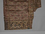 Border, Leather; canvas; linen, Italian or Spanish