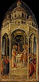 The Annunciation to Zacharias; (verso) The Angel of the Annunciation, Giovanni di Paolo (Giovanni di Paolo di Grazia) (Italian, Siena 1398–1482 Siena), Tempera and gold on wood