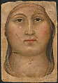 Head of the Virgin, Taddeo di Bartolo (Italian, Siena ca. 1362–1422 Siena), Tempera on wood (paint around head scraped away and vacant area gessoed)