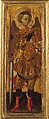 Saint Michael, Pietro di Giovanni d&#39;Ambrogio (Italian, Siena 1410–1449 Siena), Tempera on wood with silver, gold ground