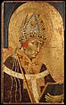 Saint Ambrose, Giovanni di Paolo (Giovanni di Paolo di Grazia) (Italian, Siena 1398–1482 Siena), Tempera on wood, gold ground