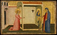 The Vision of Saint Catherine of Alexandria, Master of the Orcagnesque Misericordia (Italian, Florence, active second half 14th century), Tempera on wood, gold ground, Italian, Florence