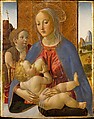 Madonna and Child with the Young Saint John the Baptist, Cosimo Rosselli (Italian, Florence 1440–1507 Florence), Tempera, oil, and gold on wood