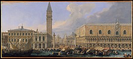The Molo, Venice, from the Bacino di San Marco, Luca Carlevaris (Italian, Udine 1663/65–1730 Venice), Oil on canvas