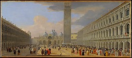 Piazza San Marco, Venice, Luca Carlevaris (Italian, Udine 1663/65–1730 Venice), Oil on canvas